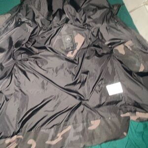 Canada Goose Black and Gray Puffer Jacket